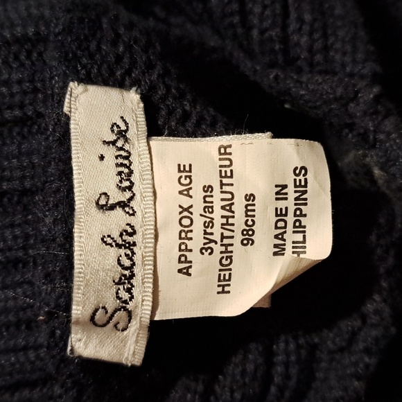 Sarah Louise boys 3 years knit blue and white cardigan with pocket, EUC - Picture 2 of 6